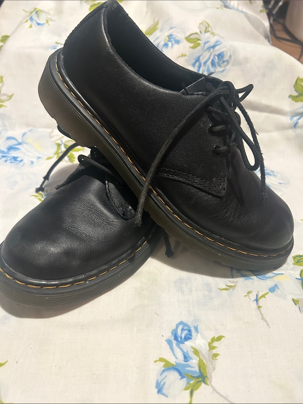 Dr. Martens 1461 J Black Leather Oxford Shoes Kids UK 1 / US 2 / EU 33